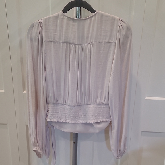 Ivory Wrap Blouse - Picture 3 of 3